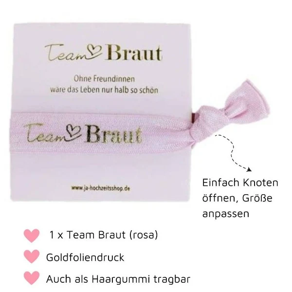 Armband Team Braut