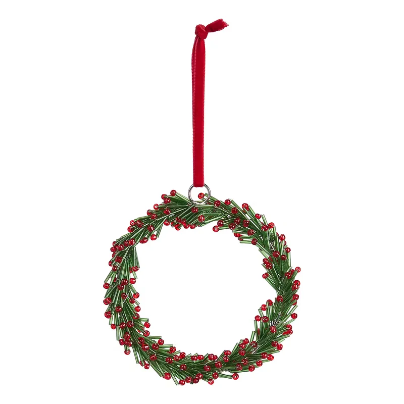 X-MAS Kranz aus Perlen