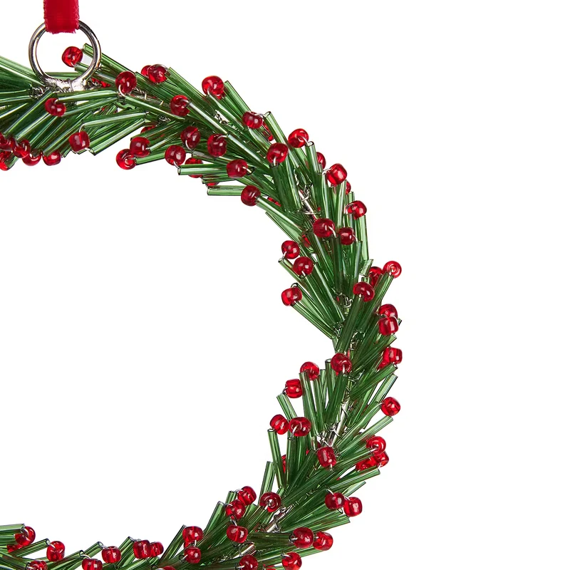 X-MAS Kranz aus Perlen