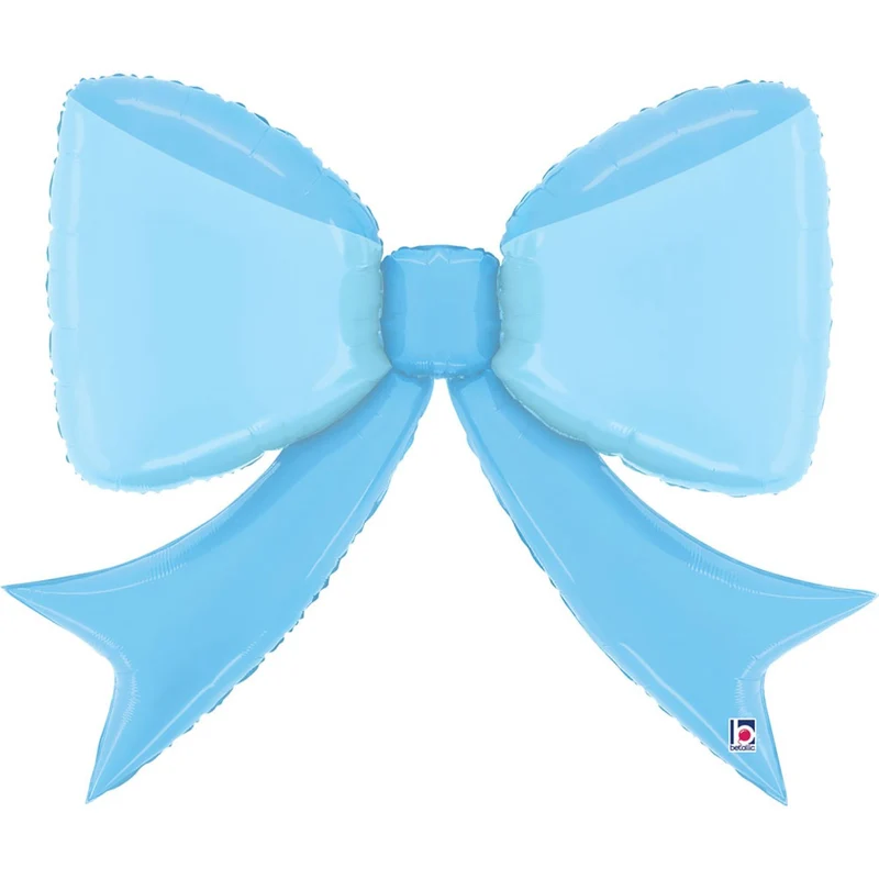 41" Folienballon Shape Schleife Blau | 90 cm