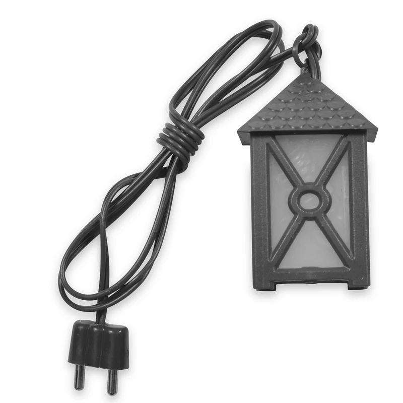 Schwarze Mini Laterne für Weihnachtskrippe 5 cm 4,5V E10 | 78240 - Krippen Beleuchtung