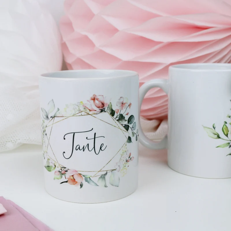 Geschenk Tasse für Deine Tante Blütenzauber