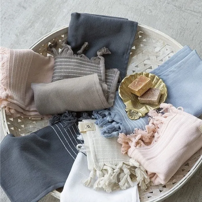 Gästehandtuch 2er Set HAMAM taupe Walra 30x50 cm Softcotton