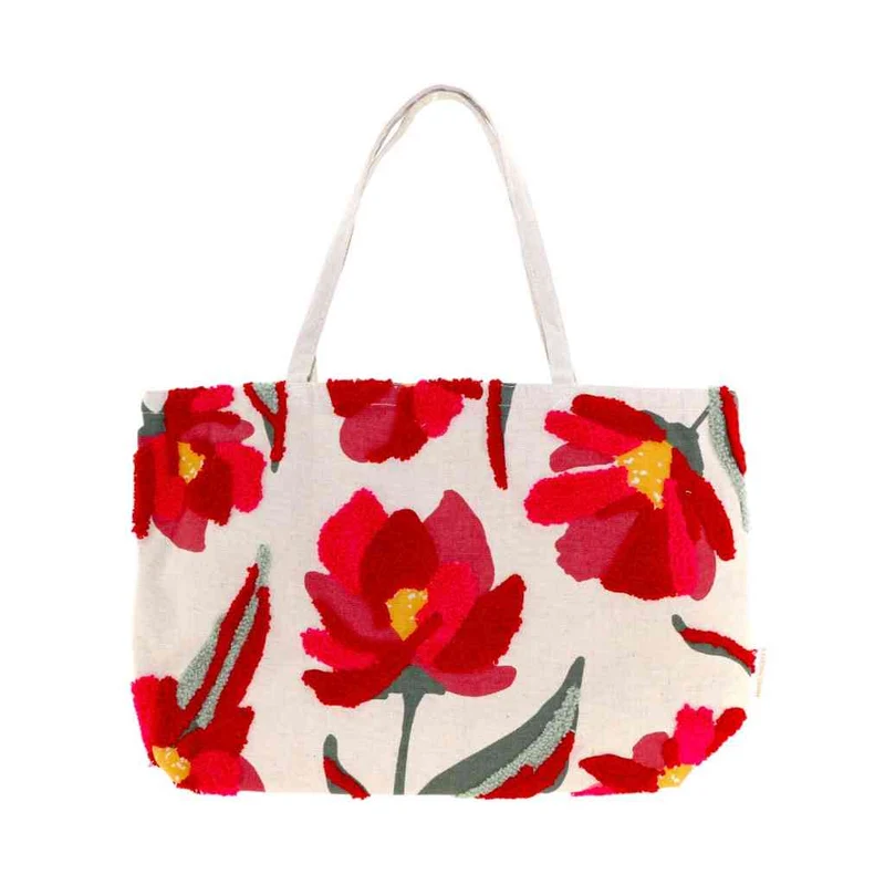 Shopper Tasche PEONY ca. 42 cm Canvas Schultertasche