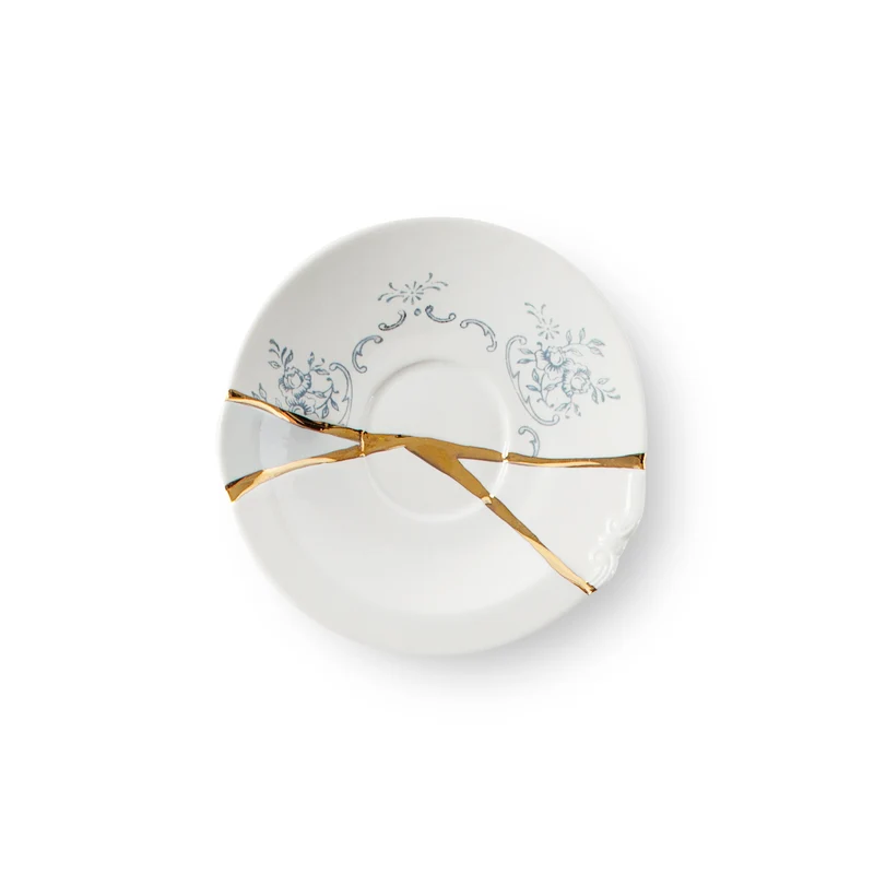 Espressotasse KINTSUGI im 2er-Set, Porzellan und Gold