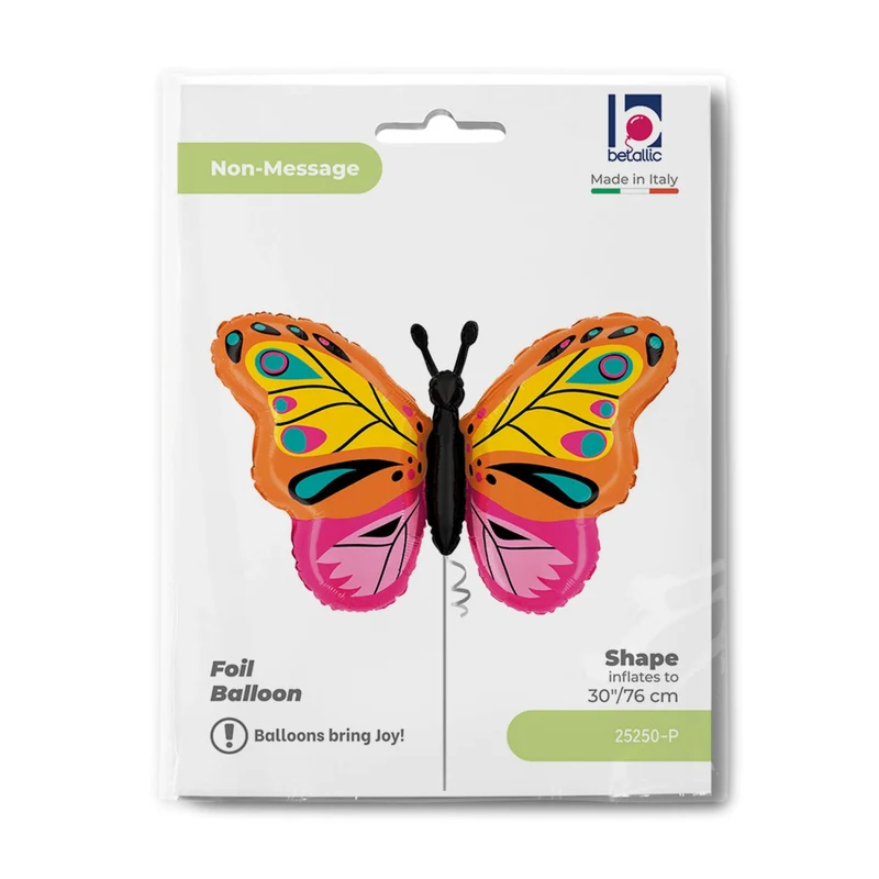 30" Folienballon Shape Schmetterling | 76 cm