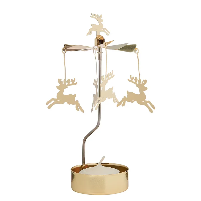 MERRY-GO-ROUND Teelichtkarussell Hirsche