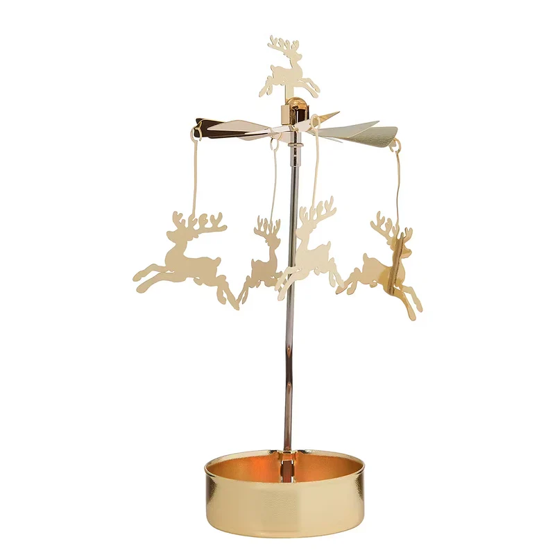MERRY-GO-ROUND Teelichtkarussell Hirsche