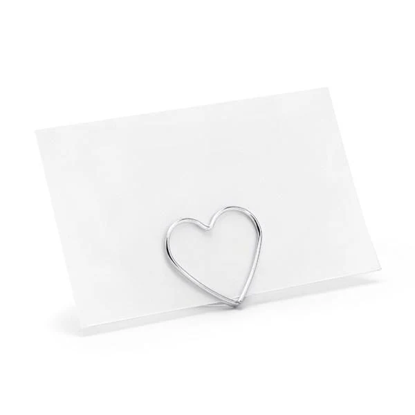 Tischkarten Halter Herz (10 Stück)
