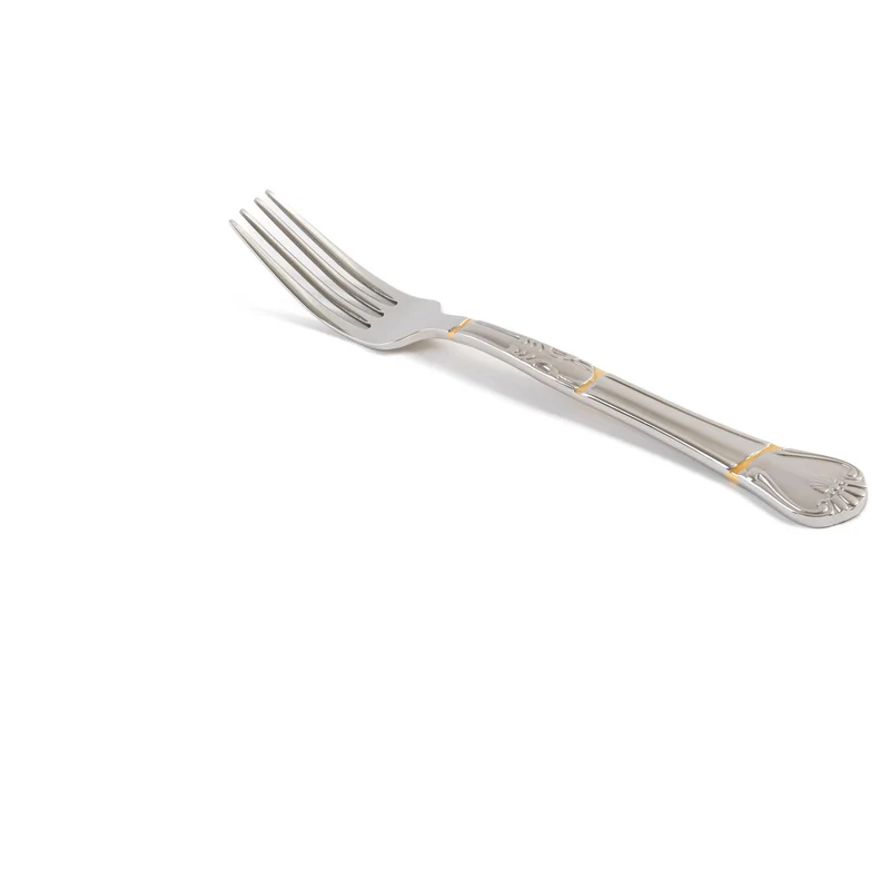 KINTSUGI Besteck-Set, Edelstahl und Gold, 4-teilig