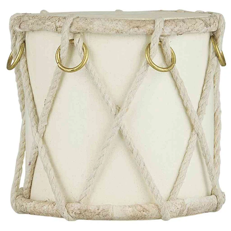 TROMMEL 10x11 cm cremeweiß Adventsdekoration Coll. Stillenat IB LAURSEN