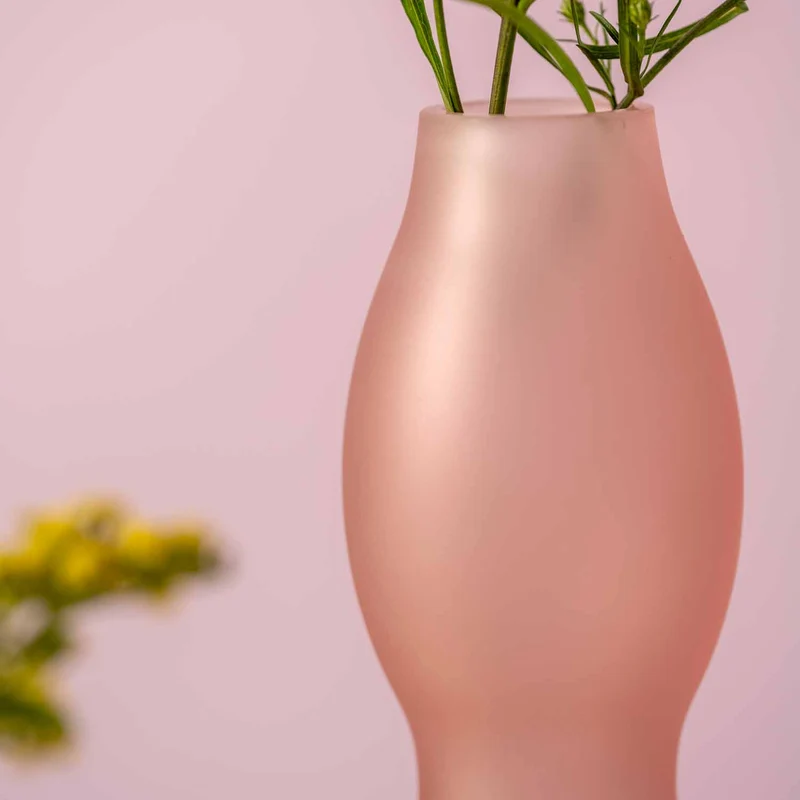 Vase VIVACE 25 cm satiniert rosé