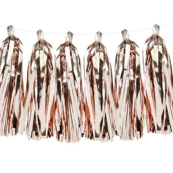 Folien Tassel Girlande metallic