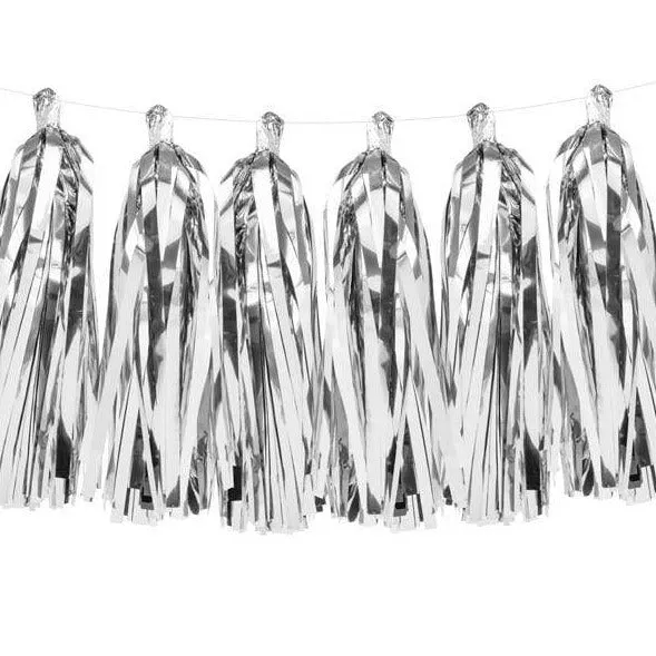 Folien Tassel Girlande metallic