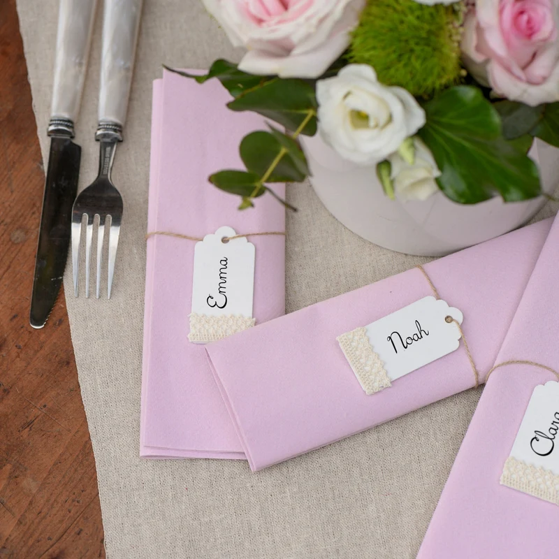Anhänger Tafel (6 Stück) mit Kordel