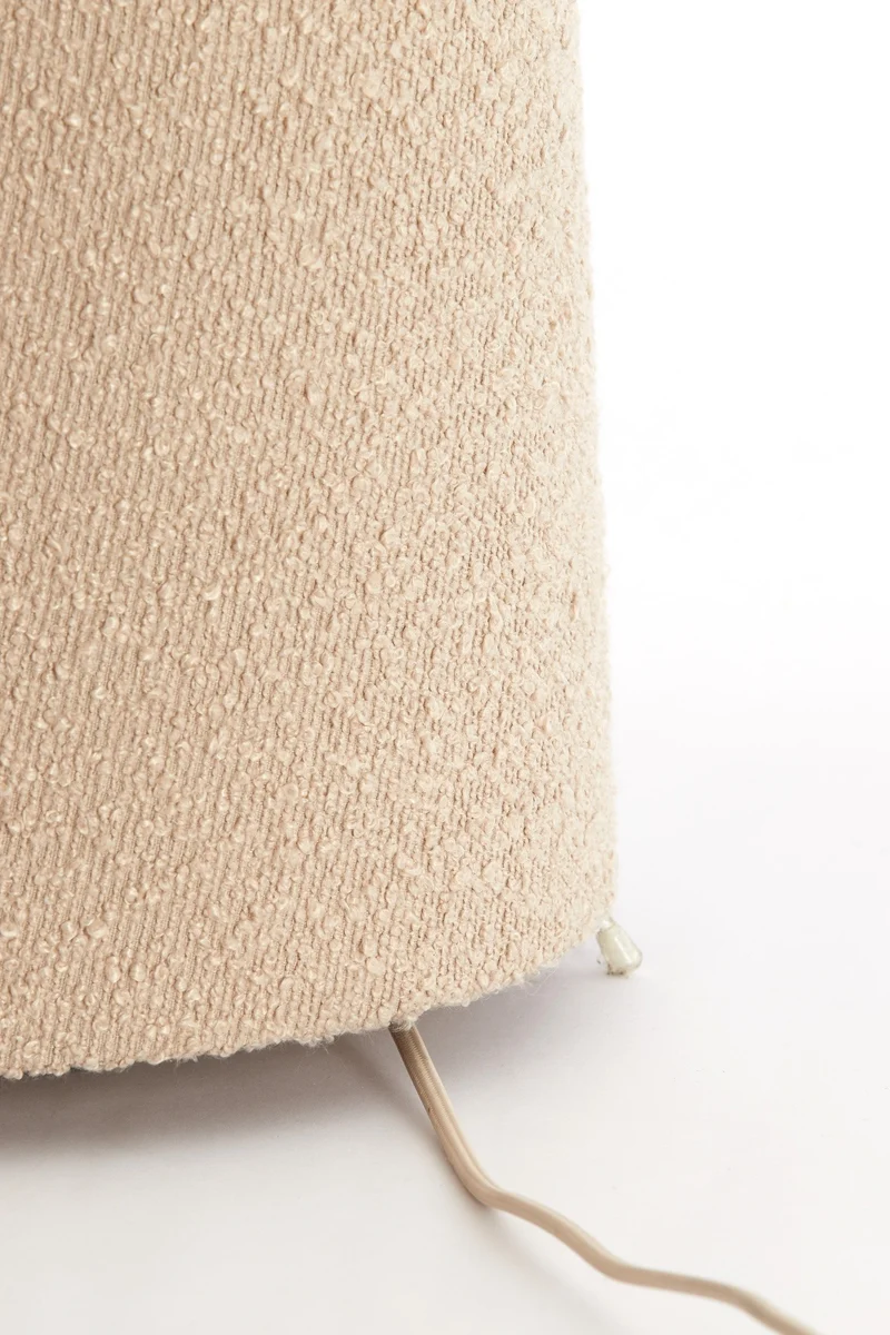Stehleuchte MIKKEL Bouclé Sand Ø40x165 cm
