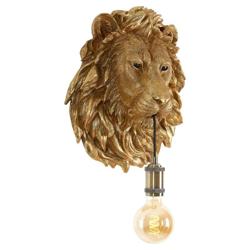 Wandleuchte LION Antik-Bronze 33,5x19x40,5cm