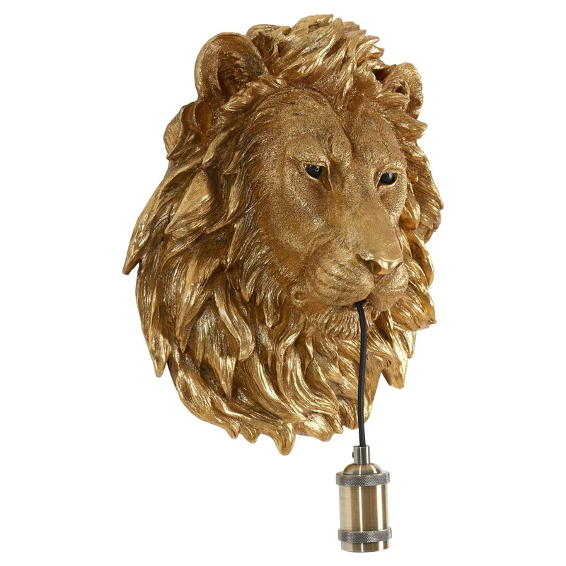 Wandleuchte LION Antik-Bronze 33,5x19x40,5cm