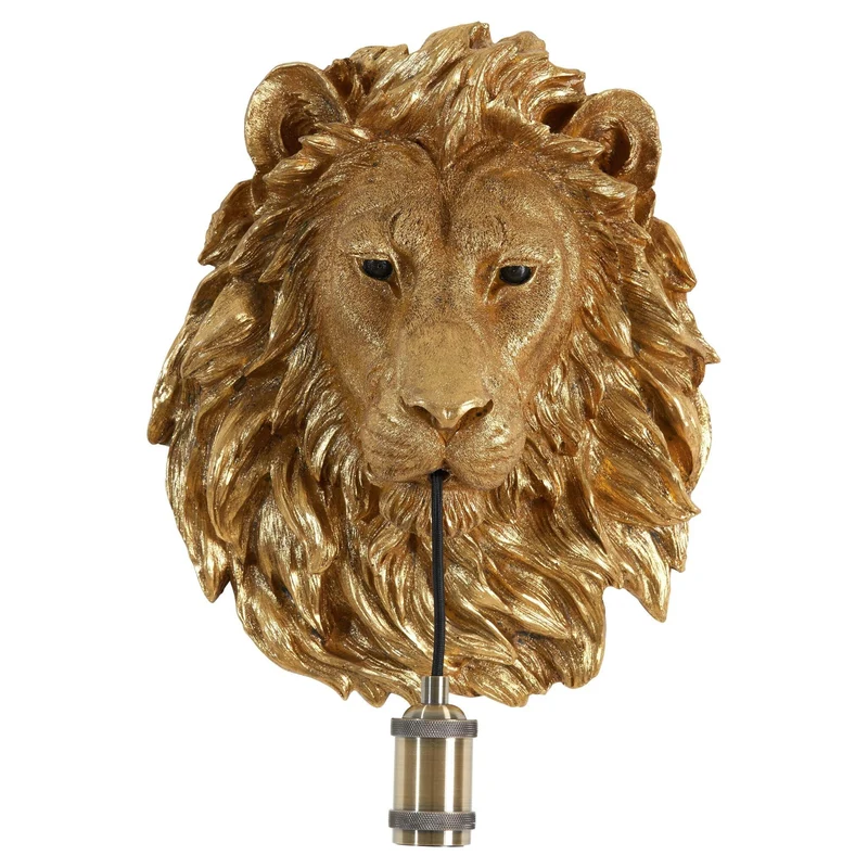 Wandleuchte LION Antik-Bronze 33,5x19x40,5cm
