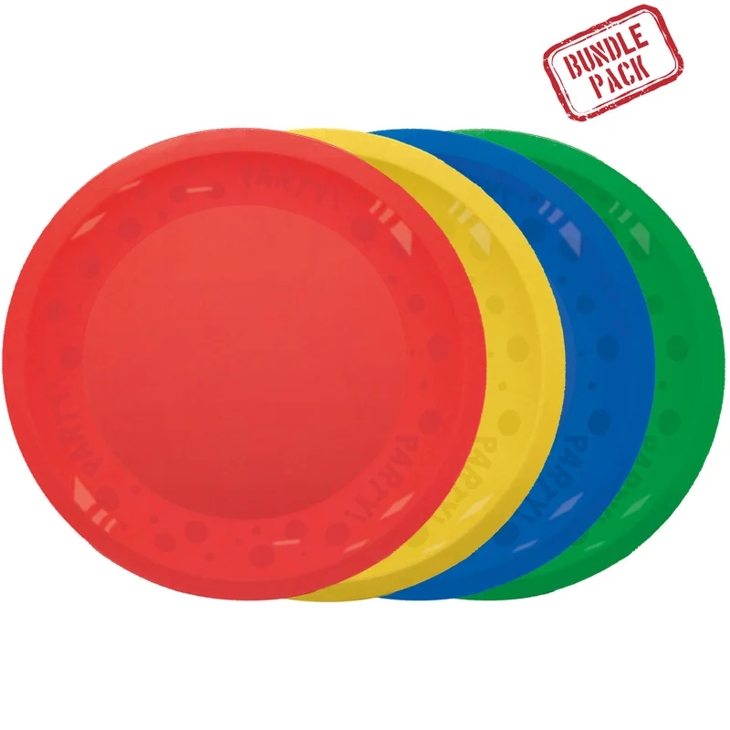 Mehrweg Teller 21 cm | 4 Stück Multicolor