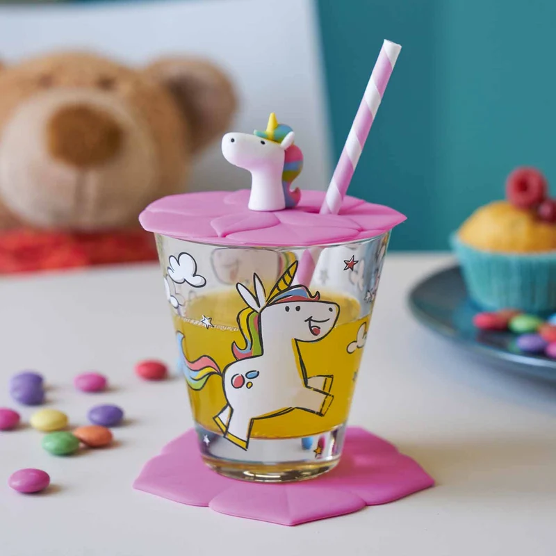 Kindertrinkset BAMBINI 9-teilig Flamingo Einhorn Panda