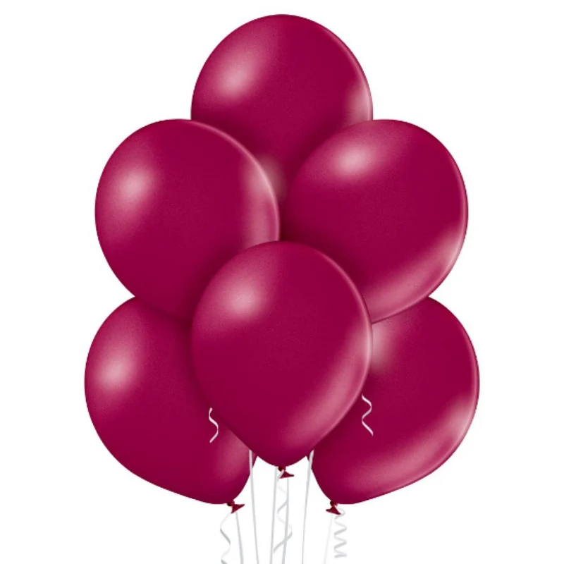 25 Stk. Luftballon Uni Metallic Ø 30cm | Pflaumenrot #087