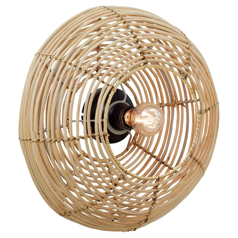 Wandleuchte MILAN in Natur Ø50x20cm
