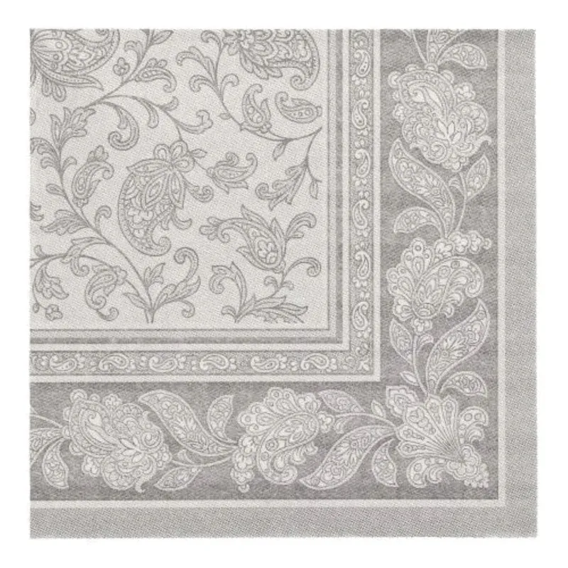 Servietten RC "Ornaments" 40x40cm/50Stk. | Grau