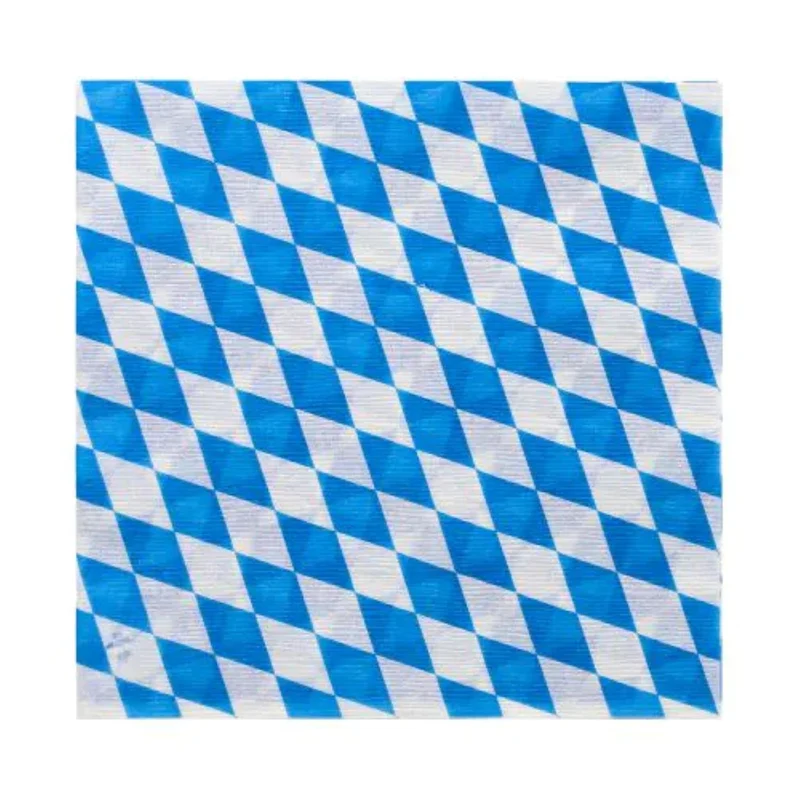 Servietten "Bayrisch Blau" 33x33cm/100Stk. | 1-lagig
