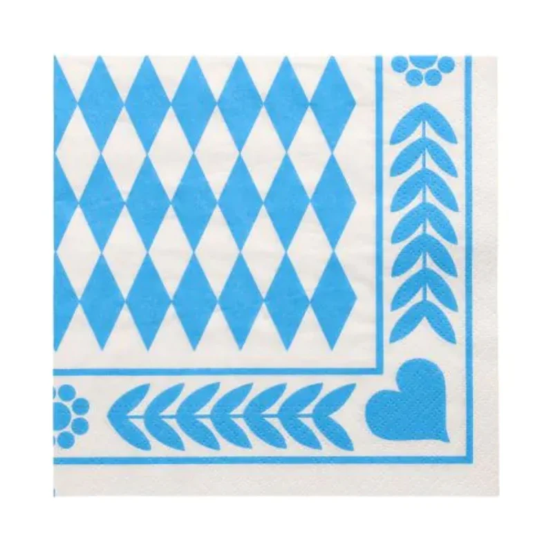 Servietten "Bayrisch Blau" 33x33cm/20Stk. | 3-lagig