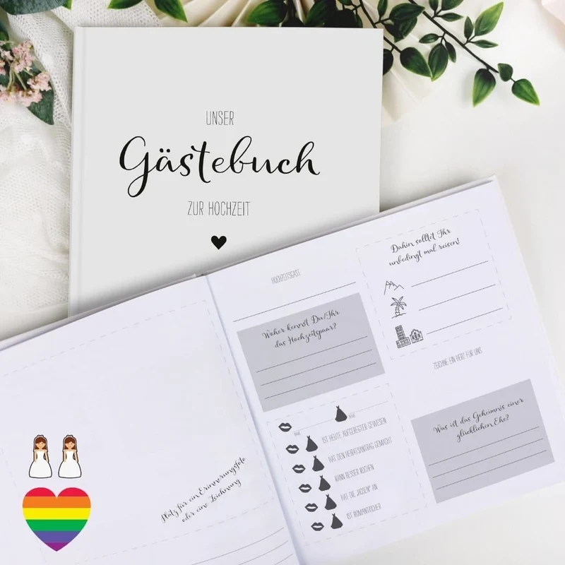 Gästebuch zum Ausfüllen Mrs & Mrs