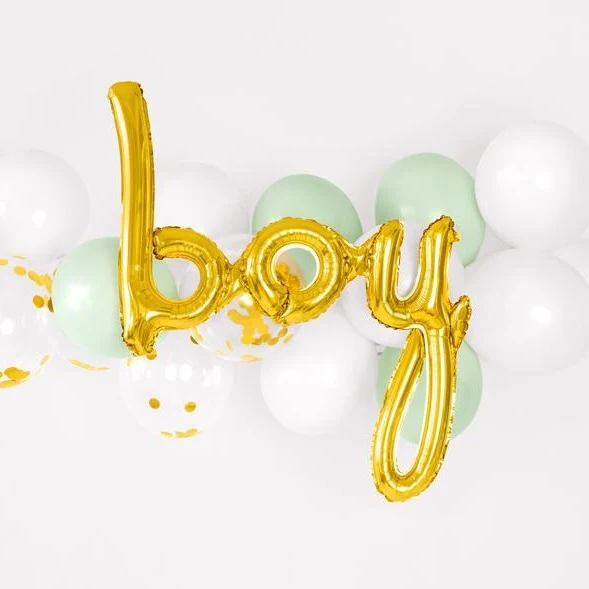 Folienballon Boy gold