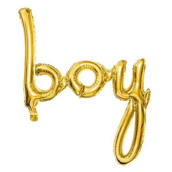 Folienballon Boy gold