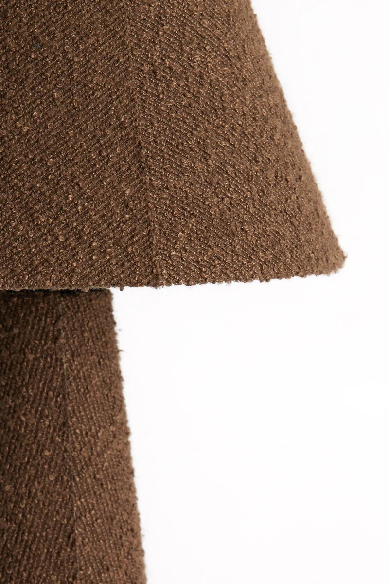 Stehleuchte DEVIA Bouclé Braun Ø50x168cm