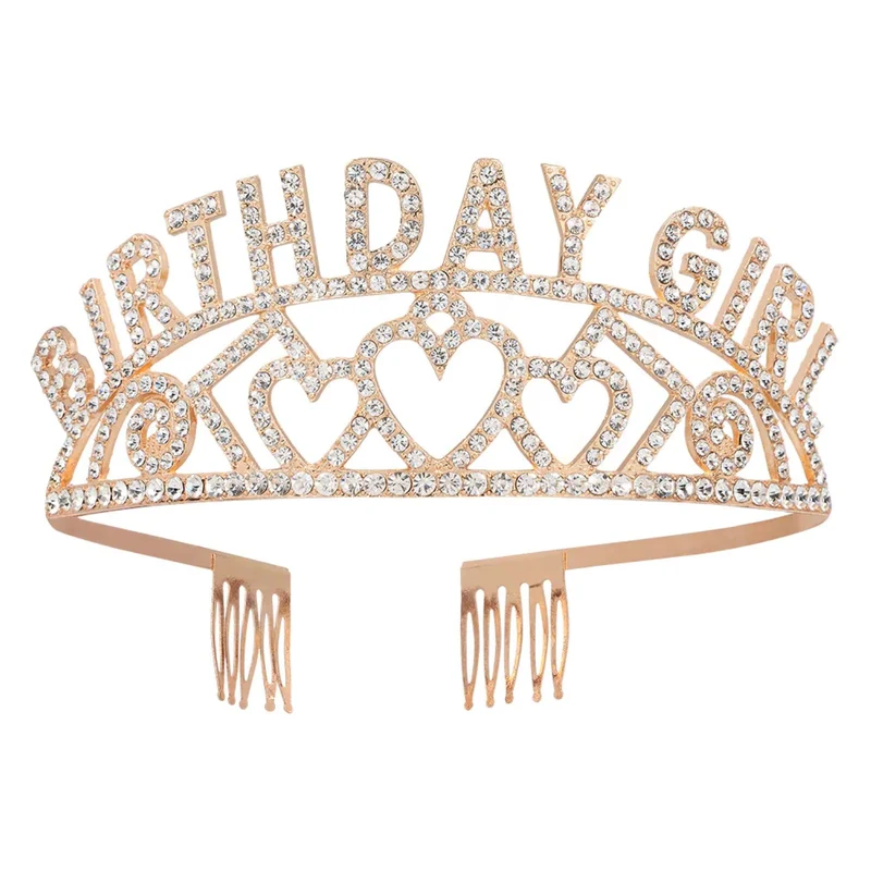 Krone "Birthday Girl" | Tiara Roségold