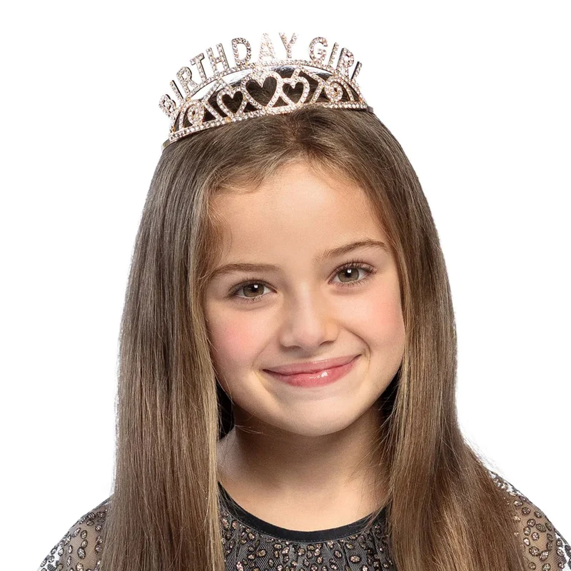 Krone "Birthday Girl" | Tiara Roségold