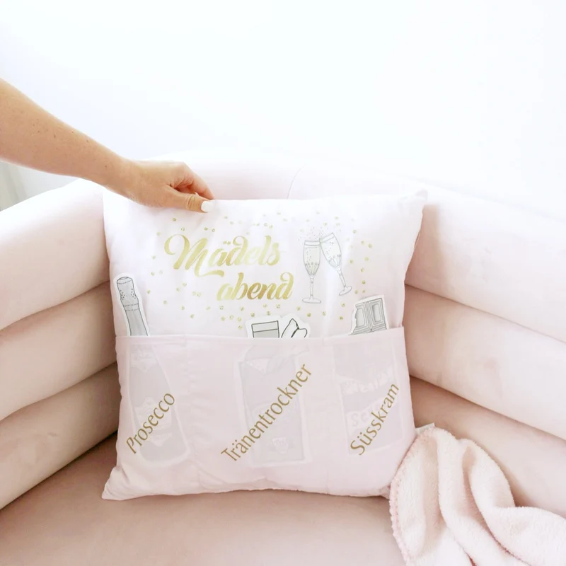 Geschenk Kissen Mädelsabend