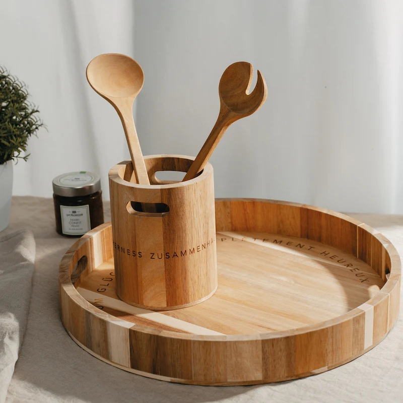 Räder Holztablett Rundum glücklich