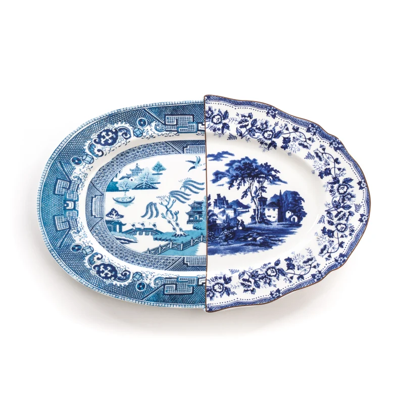 Tray Hybrid DIOMIRA, Porzellan, oval, ø 37 x 24,8cm