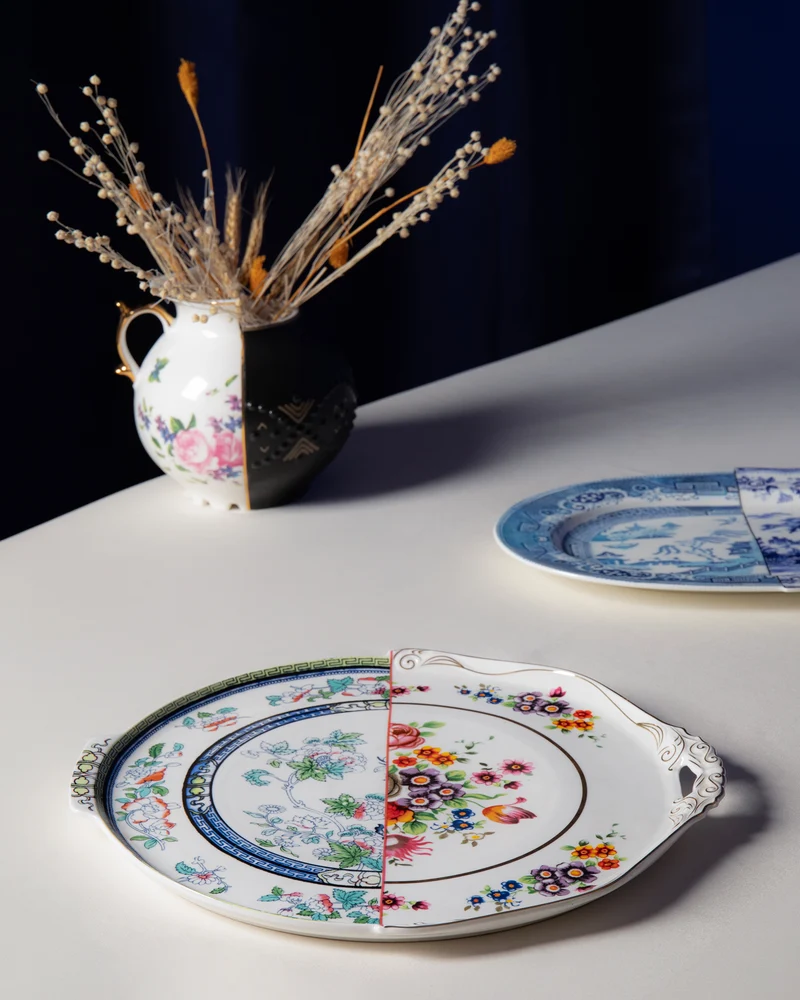 Tray Hybrid DOROTHEA, Porzellan, ø 35cm