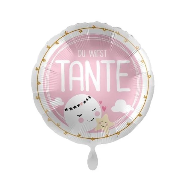 Folienballon Du wirst Tante