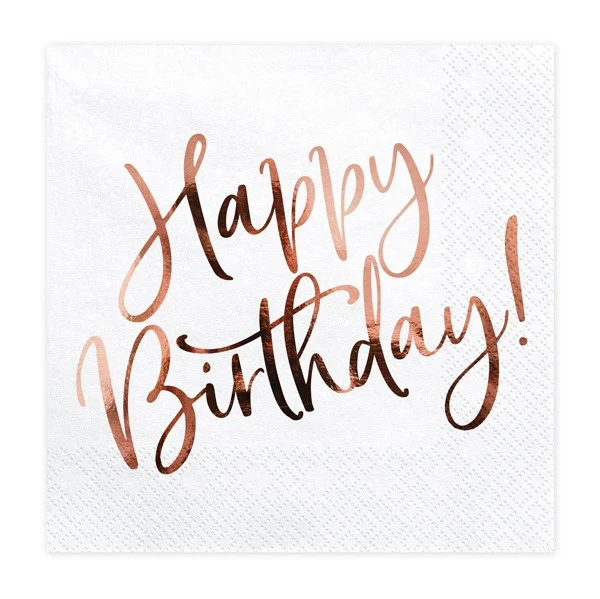 Happy Birthday Servietten (20 Stück)