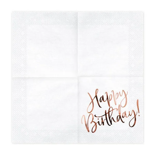 Happy Birthday Servietten (20 Stück)