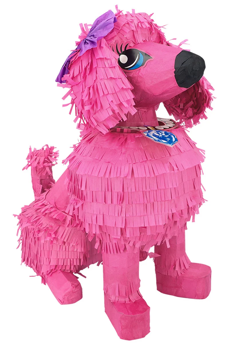 Pinata "Rosa Pudel" | 45 x 24 x 38 cm