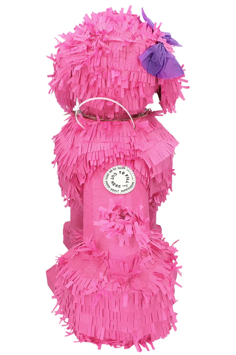 Pinata "Rosa Pudel" | 45 x 24 x 38 cm
