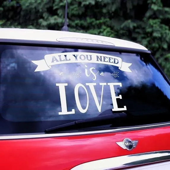 Autoaufkleber All you need is love