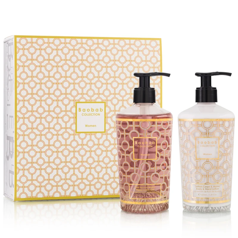 Geschenkbox „Women“: Handgel & Bodylotion (2 x 350 ml)