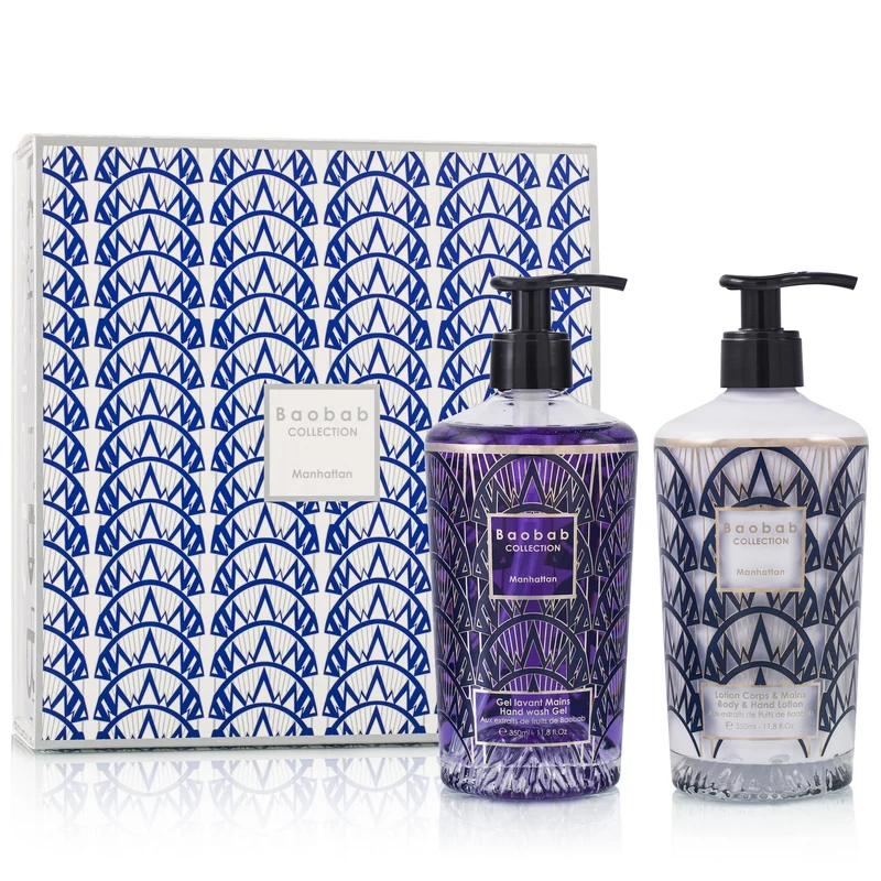 Geschenkbox „Manhattan“: Handgel & Bodylotion (2 x 350 ml)