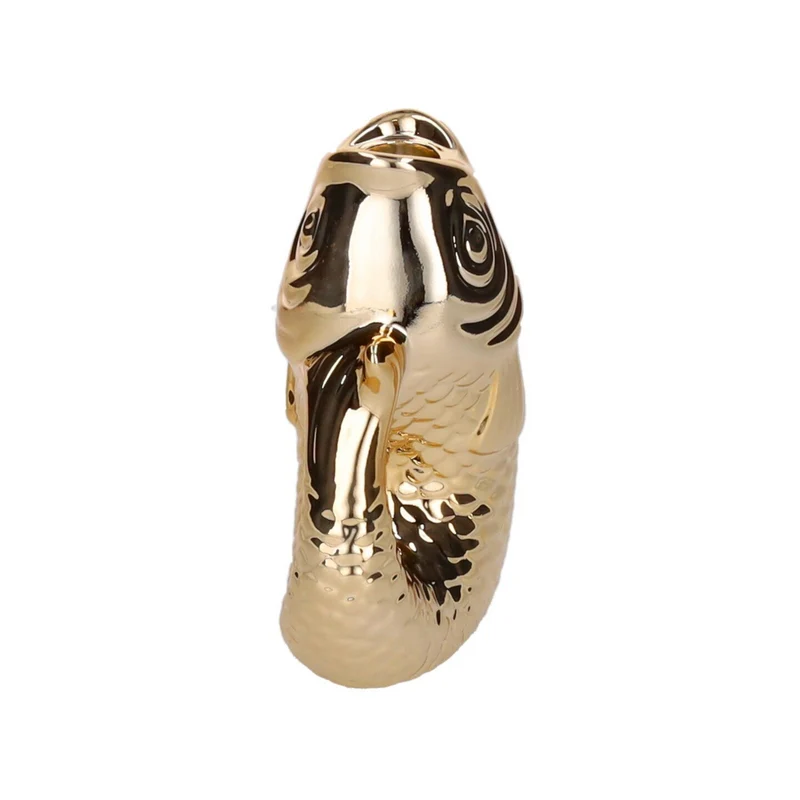 Kerzenhalter MONSIEUR CARAFON S aus Steingut in Gold