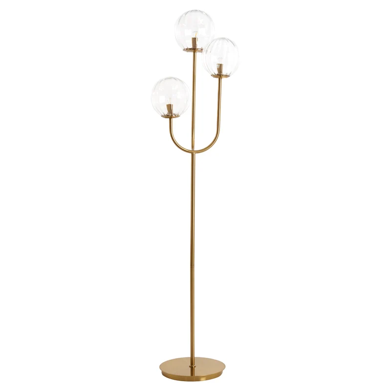 Stehleuchte MAGDALA klar/gold, 38x20x162cm